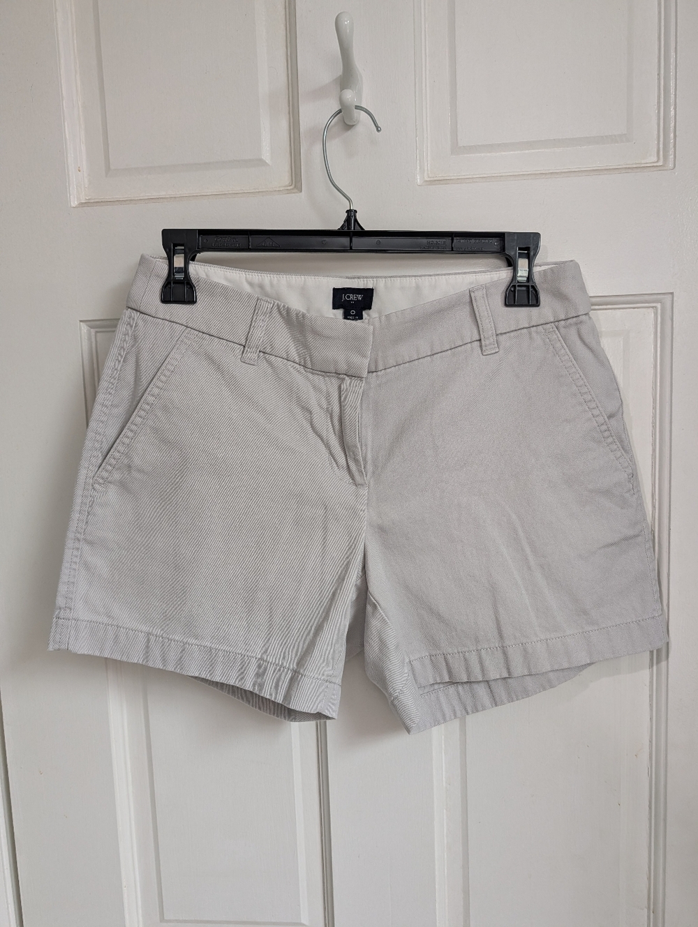 J. Crew Women's Light Gray Chino Bermuda Shorts